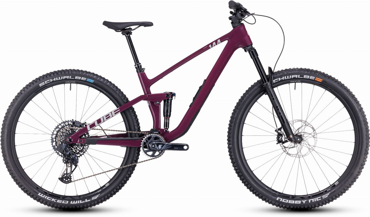 Cube Stereo One44 C:68X SLX MTB-Fully 29" wine ́n ́grey - M