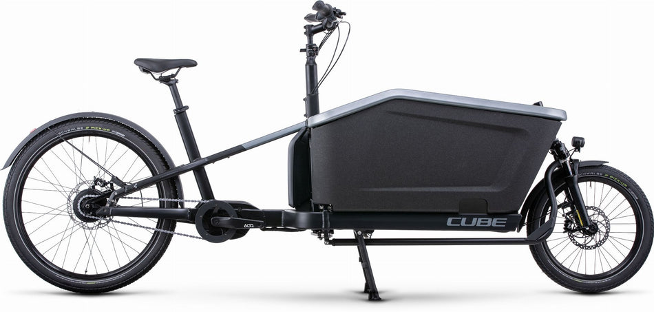 Cube Cargo Dual Hybrid 1000 Wh E-Lastenrad 20"/27,5" flashgrey´n´black one size
