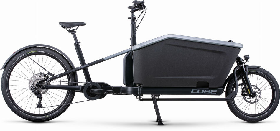 Cube Cargo Sport Dual Hybrid 1000 Wh E-Lastenrad 20"/27,5" flashgrey´n´black one size