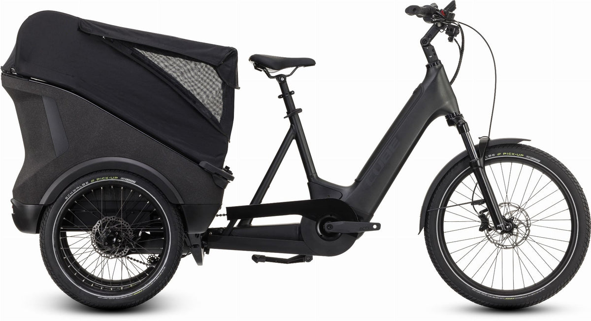 cube e cargo bike Cube Trike Cargo Hybrid 750 Wh E-Lastenrad 24"/20" grey´n´black one si –  Biketech24
