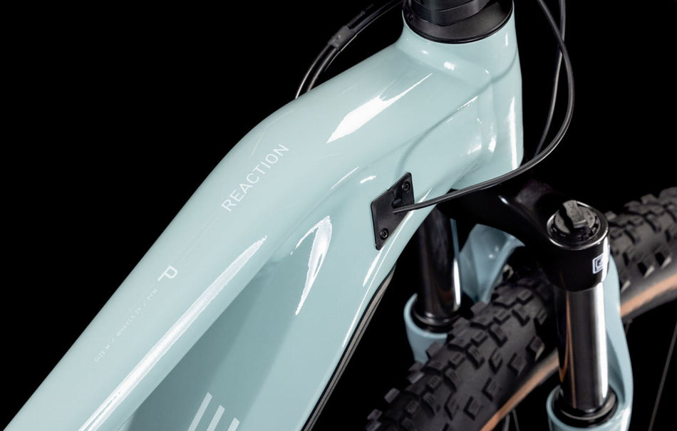 Cube Reaction Hybrid Performance 625 Wh E-Bike Hardtail Trapeze skylightblue´n´white