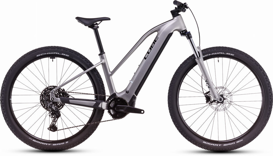 Cube Reaction Hybrid One 800 Wh E-Bike Hardtail Trapeze silver´n´black