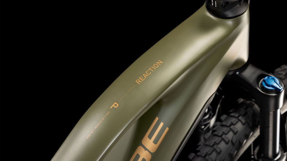 Cube Reaction Hybrid Pro 600 Wh E-Bike Hardtail Trapeze dustyolive´n´gold