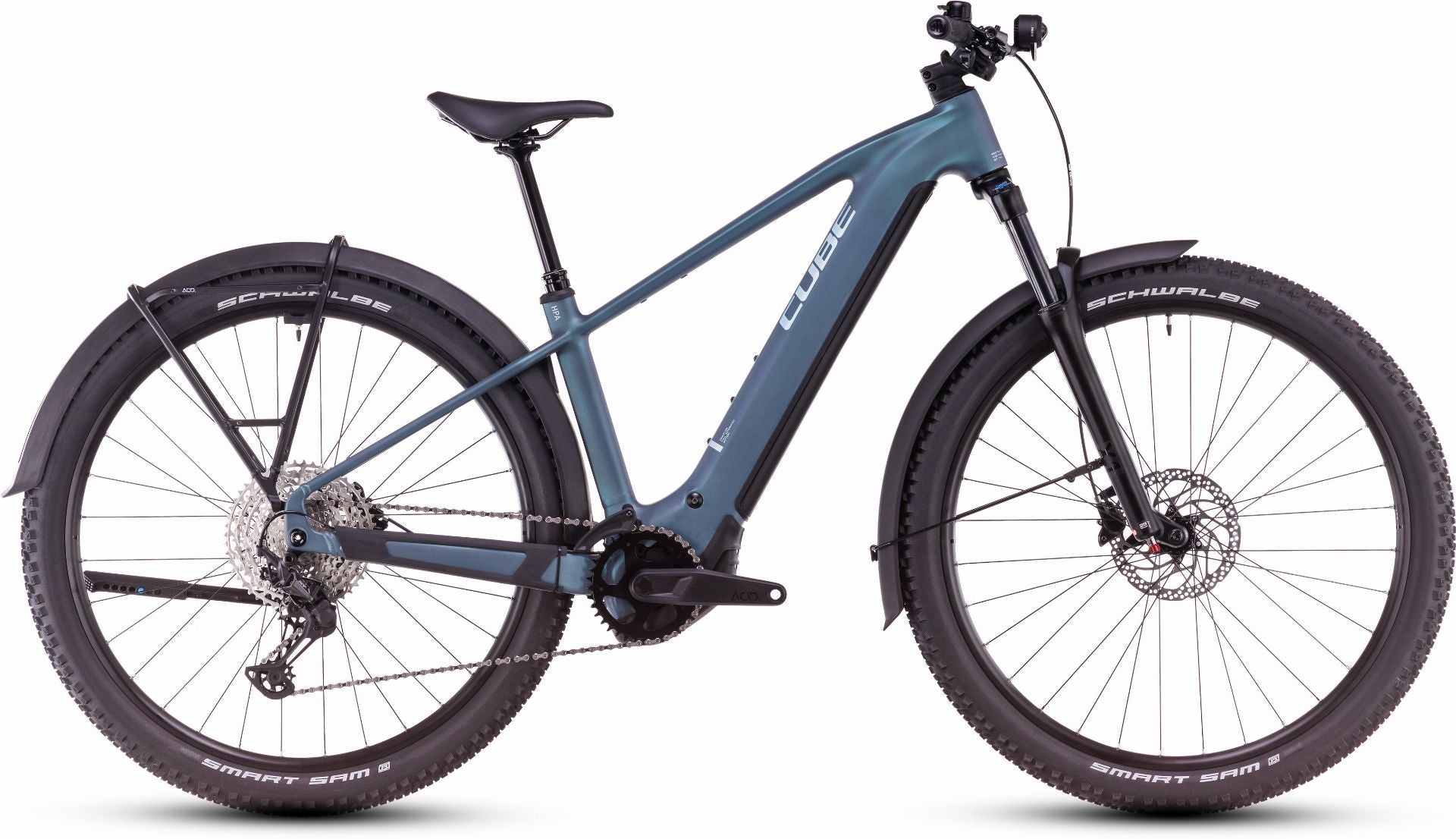 Cube Reaction Hybrid Pro Allroad 600 Wh E-Bike Hardtail Diamant smaragdgrey ́n ́prism - M
