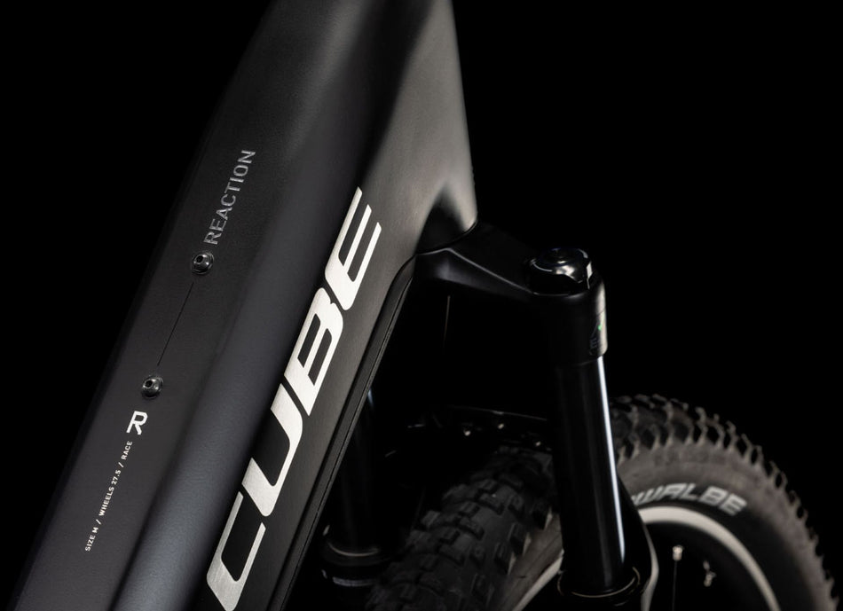 Cube Reaction Hybrid Race 800 Wh E-Bike Hardtail Easy Entry 27,5" black´n´metal
