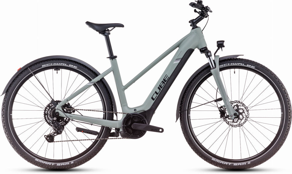 Cube Nuride Hybrid Performance 500 Wh Allroad E-Bike Trapeze 28" swampgrey´n´black