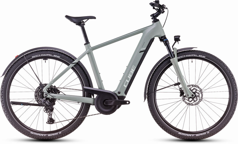 Cube Nuride Hybrid Pro Allroad 600 Wh E-Bike Diamant 28" pistachio´n´stonegrey