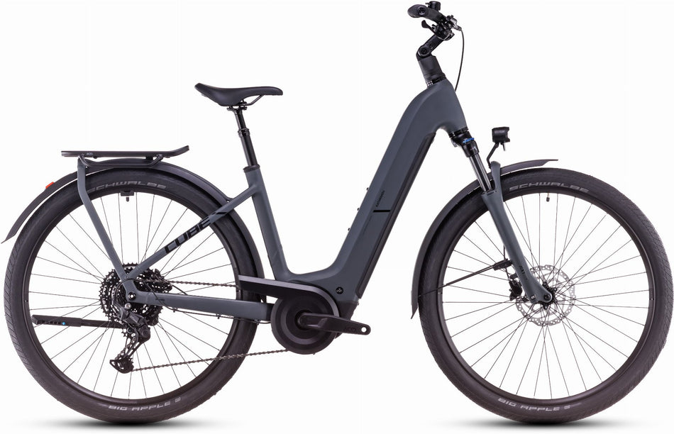 Cube Kathmandu Hybrid One 600 Wh E-Bike Easy Entry 28" shadowgrey´n´black