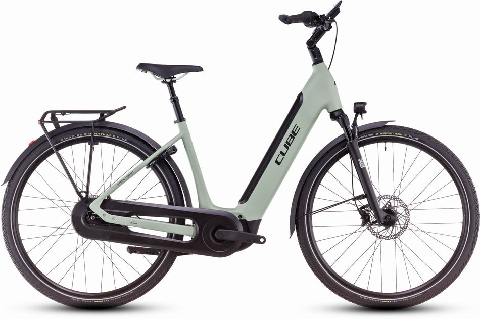Cube Supreme Hybrid Comfort SLX 625 Wh E-Bike Easy Entry 28" aloegreen´n´black