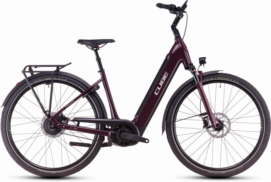 Cube Supreme Hybrid Deluxe Pro 625 Wh E-Bike Easy Entry 28" amarone´n´grey