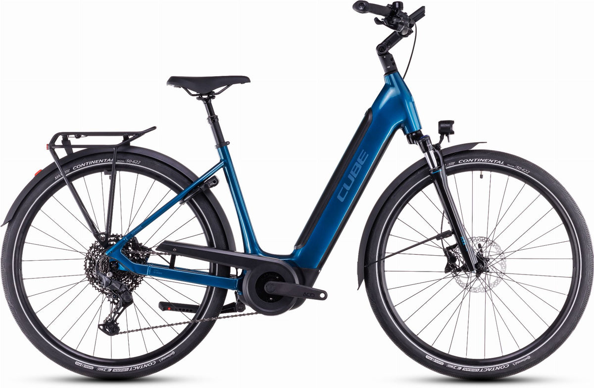 Cube Supreme Hybrid Pro 625 Wh E-Bike Easy Entry electricblue´n´blue