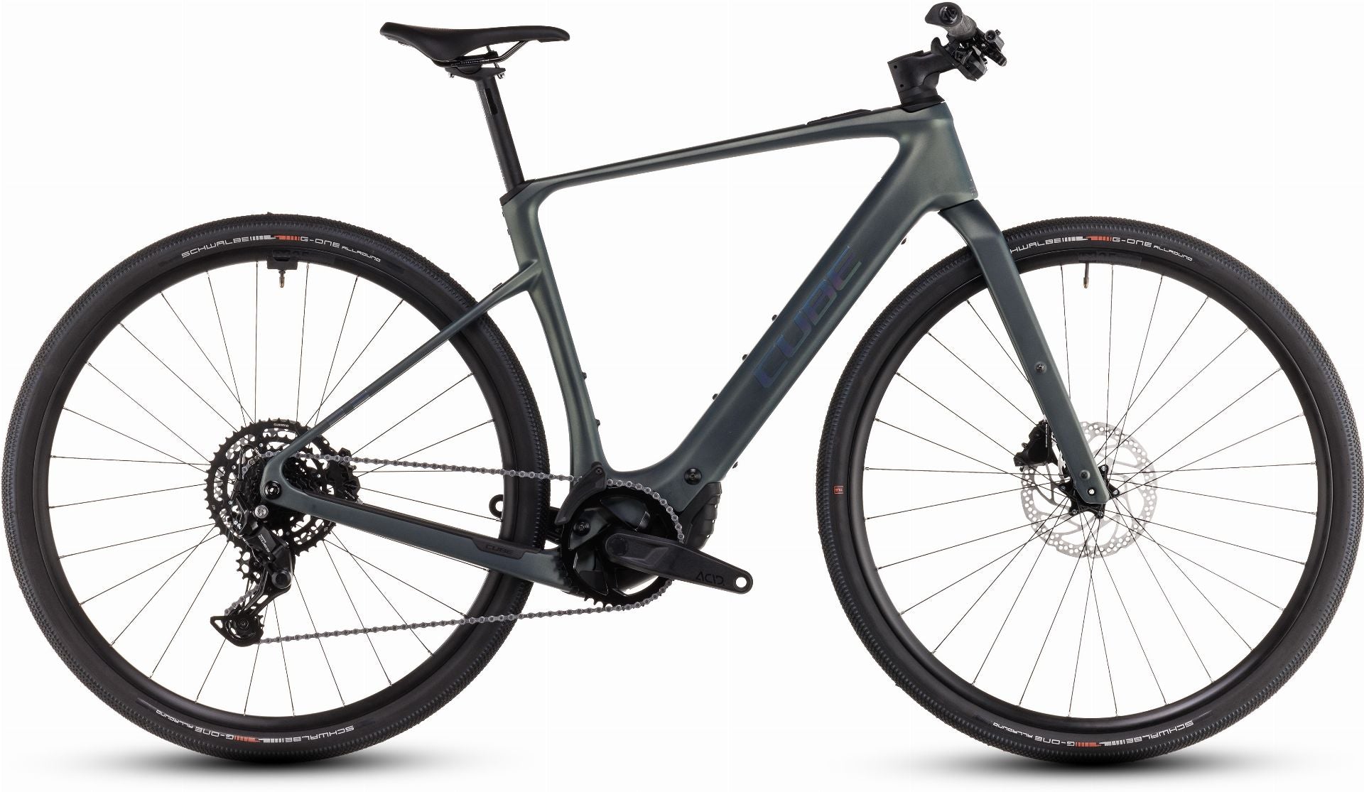 Cube Nulane Hybrid C:62 Race 400X Wh E-Bike Diamant 28" sagebrushgreen ́n ́prism - XS