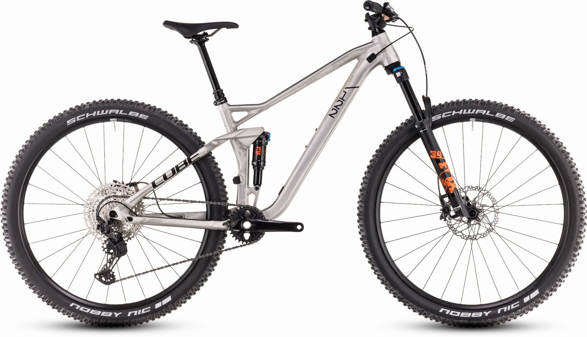 Cube Stereo One22 Race MTB-Fully rawmetal ́n ́black - XL