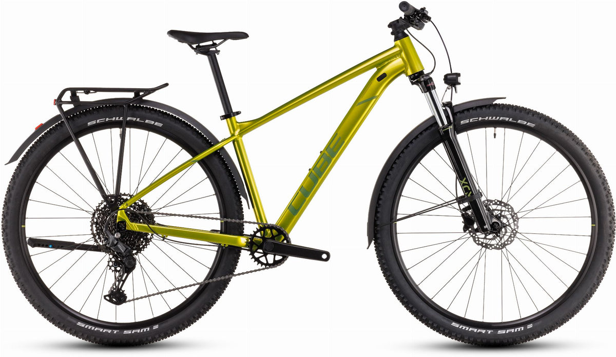 Cube Aim SLX Allroad MTB-Hardtail Diamant flashlime ́n ́juniper - XS