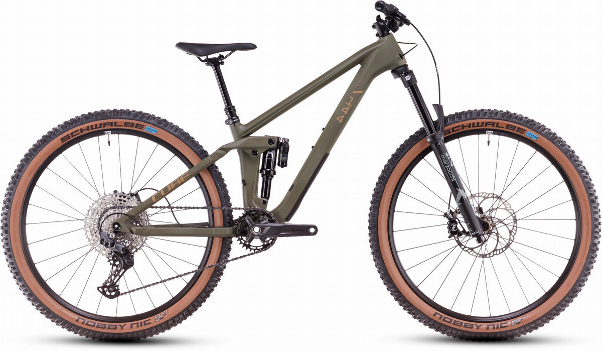 jugendrad mountainbike Cube Stereo One44 HPC Rookie Jugendrad MTB-Fully 27,5" dustyolive´n´go – Biketech24