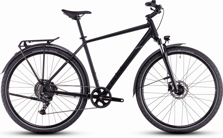 Cube Nature One Allroad Trekkingrad Diamant 28" black´n´black