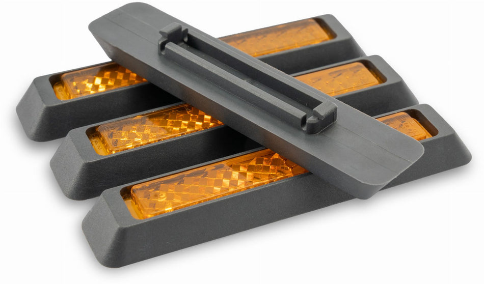 Acid Pedalreflektor Set Classic silver