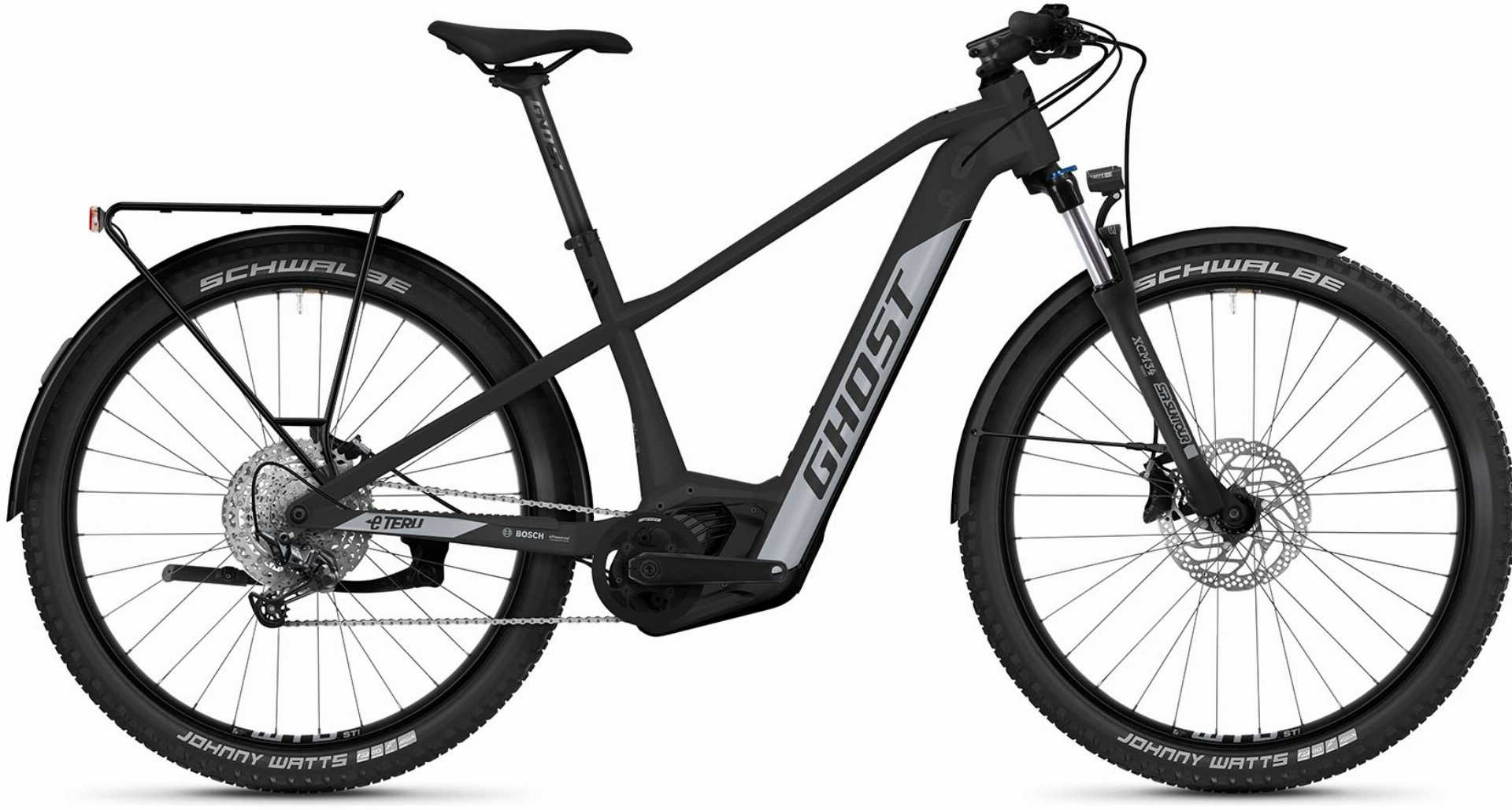 Ghost E-Teru B Advanced EQ 750 Wh E-Bike Hardtail Diamant 27,5" titanium gray/light blue gray pearl matt - S