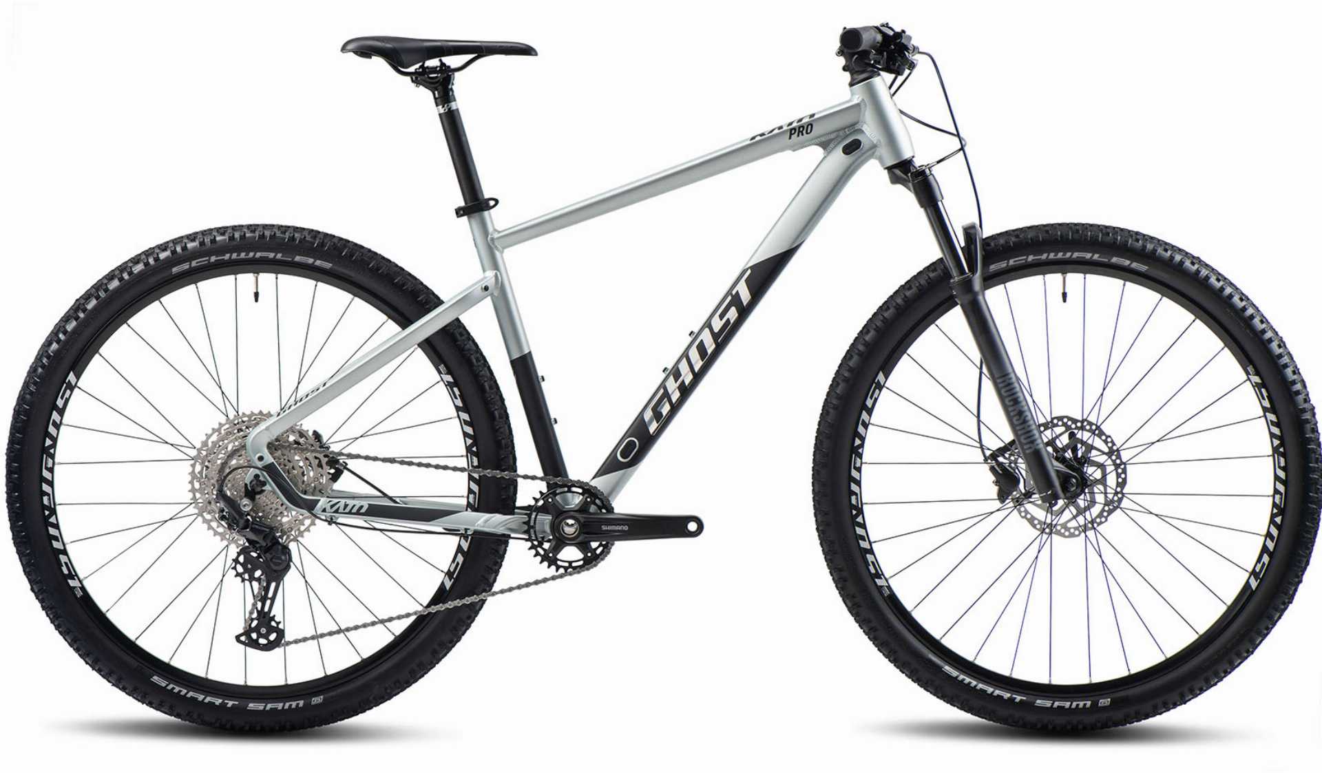 Ghost Kato Pro AL MTB-Hardtail Diamant 27,5" light grey pearl/black matt - M
