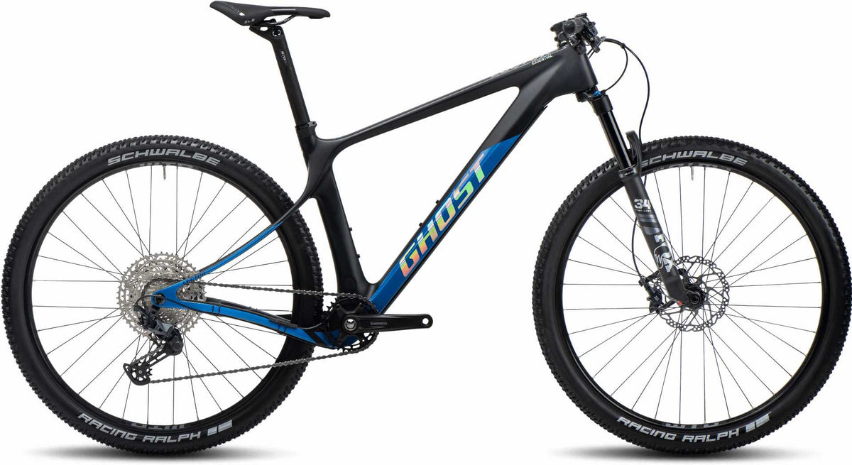 Ghost Lector SF LC Essential MTB-Hardtail Diamant 29" raw carbon/blue matt/glossy - M