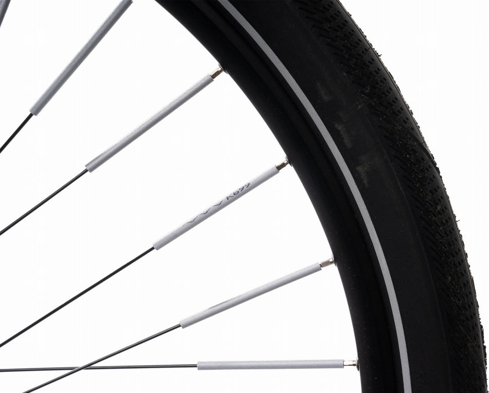 Acid Speichenreflektoren PRO, 360° Sichtbarkeit, geeignet für 1.8 - 2 mm Durchmesser silver 72 Stück