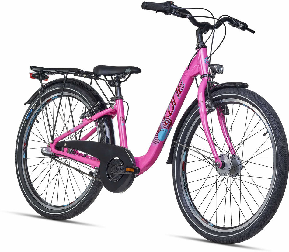 Cone W 240 N3 ND Onroad Kinderrad 24" orchidee/kirschrot/türkis