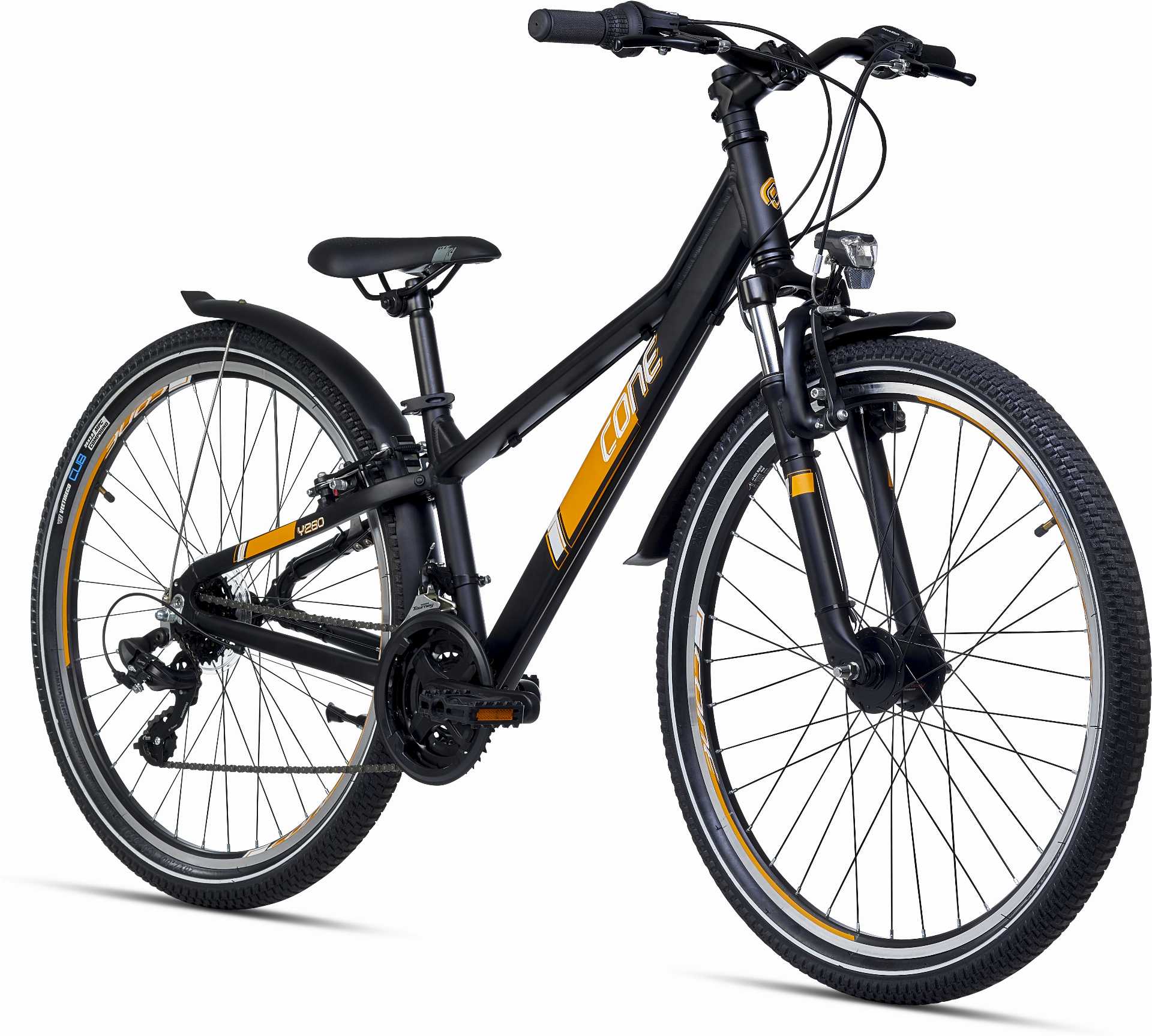 cone jugendfahrrad Cone Y 260 K21 ND FG Allroad RH Jugendrad 26" schwarz/orange – Biketech24