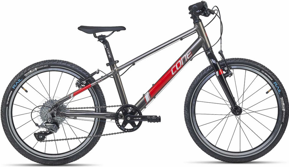 Cone RSL 200 Kinderrad 20" grau/kaminrot
