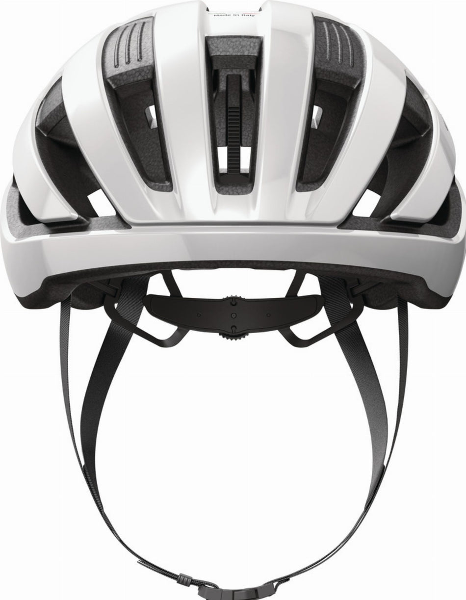 Abus WingBack Rennrad-Helm shiny white