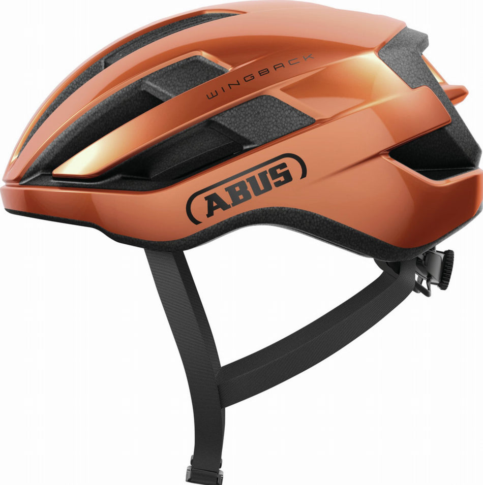 Abus WingBack Rennrad-Helm goldfish orange