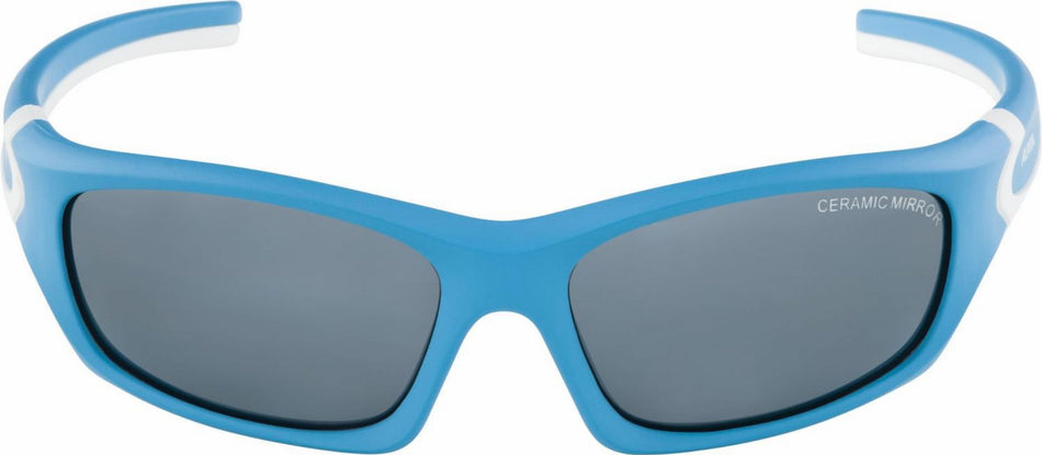 Alpina Flexxy Teen Kinder & Jugend Brille cyan-white/ceramic mirror black