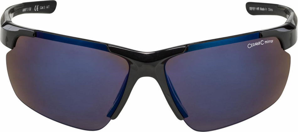 Alpina Defey HR Sportbrille black/ceramic mirror blue