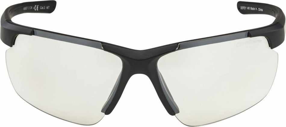 Alpina Defey HR Sportbrille black matt/ceramic mirror clear