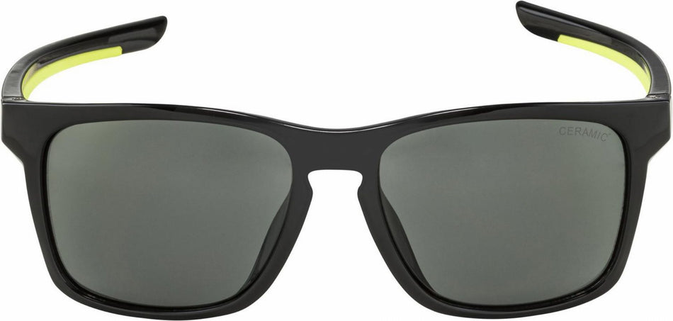 Alpina Flexxy Cool Kids I Kinder & Jugend Brille black-neon yellow/ceramic black
