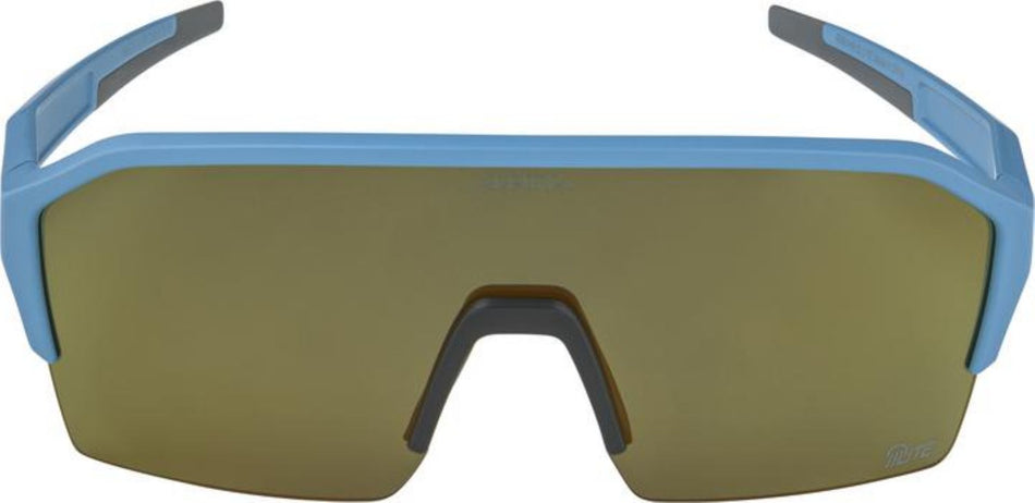 Alpina Ram HR Q-Lite Sportbrille smoke-blue matt/mirror gold one size