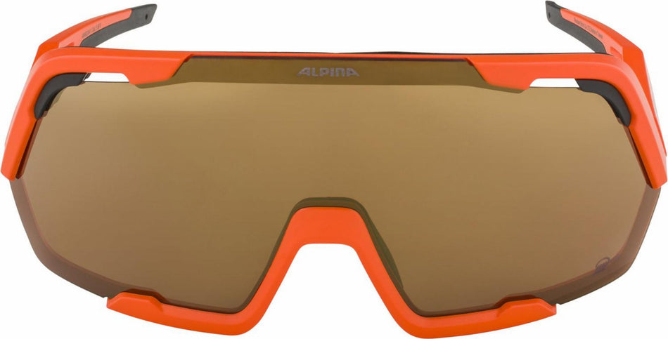 Alpina Rocket Bold Q-Lite Sportbrille pumpkin orange matt/mirror bronce