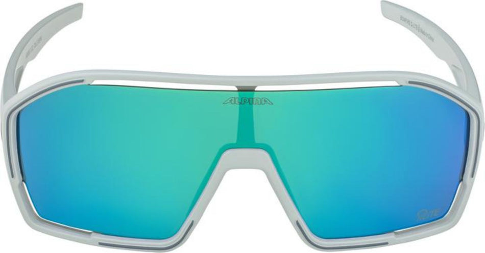 Alpina Bonfire Q-Lite Sportbrille smoke-grey matt/mirror green one size