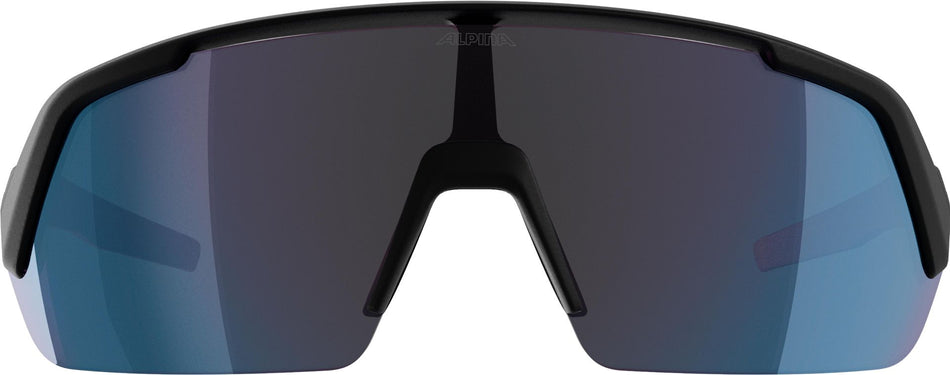 Alpina Turbo HR Sportbrille black matt/mirror blue one size