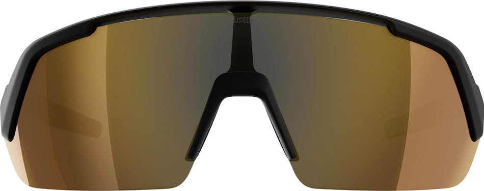 Alpina Turbo HR Sportbrille black matt/mirror gold one size