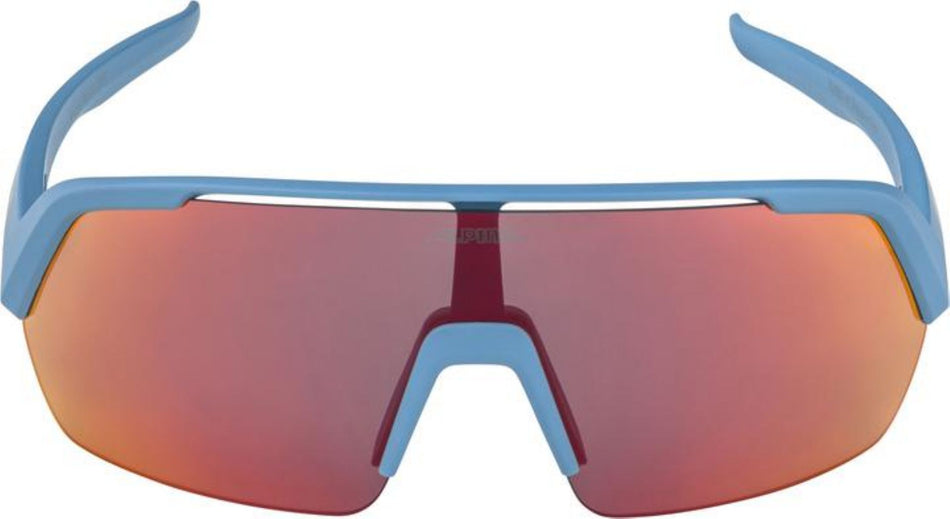 Alpina Turbo HR Sportbrille smoke-blue matt/mirror red one size