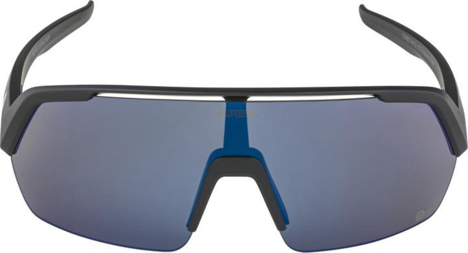 Alpina Turbo HR Q-Lite Sportbrille black matt/mirror blue one size
