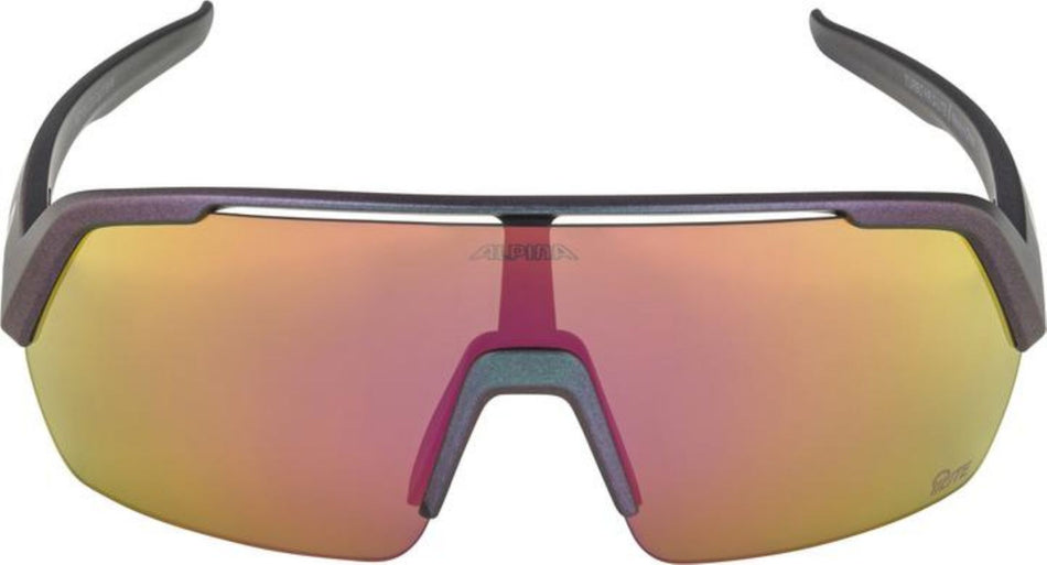 Alpina Turbo HR Q-Lite Sportbrille black-purple matt/mirror pink one size