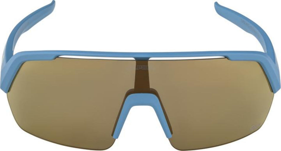 Alpina Turbo HR Q-Lite Sportbrille smoke-grey matt/mirror gold one size
