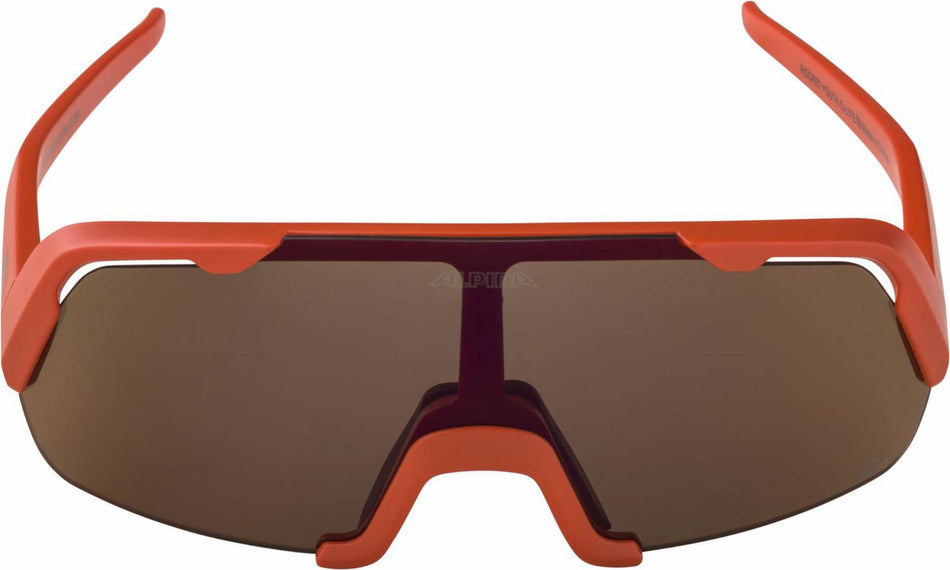 Alpina Rocket Youth Q-Lite Jugendbrille pumpkin orange matt/mirror red