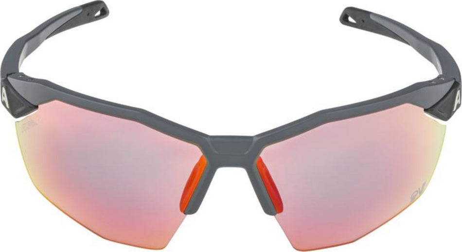 Alpina Twist Six HR QV Sportbrille grey matt/quattro/variofl.mirror+ rainb. one size