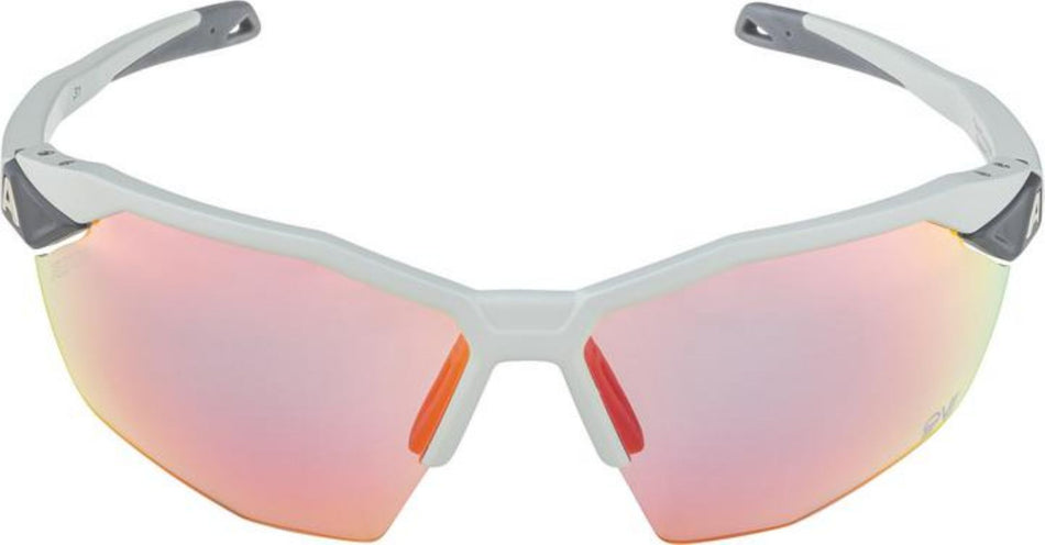 Alpina Twist Six HR QV Sportbrille smoke-grey matt/quattro/variofl.mirror+ rainb. one size