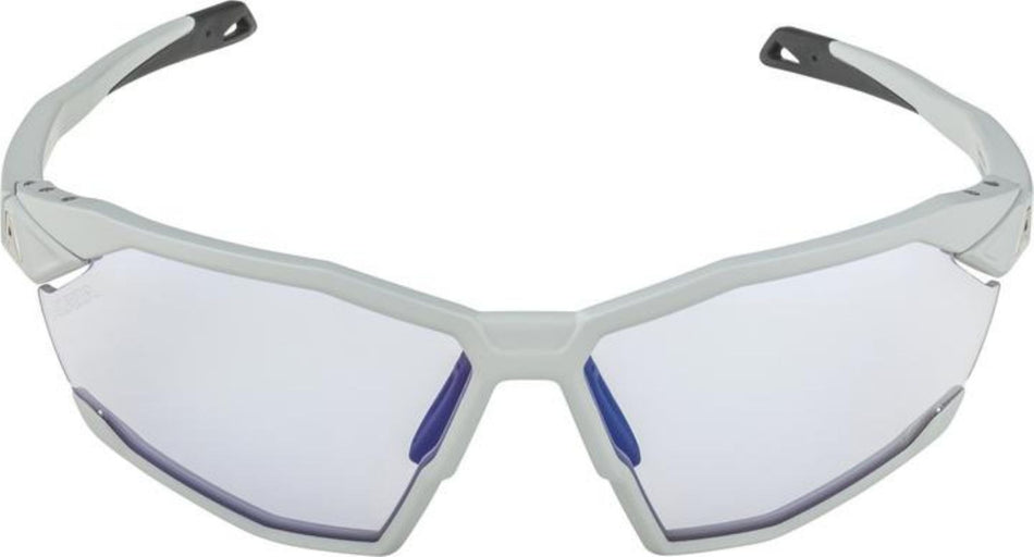 Alpina Twist Six VM Sportbrille smoke-grey matt/varioflexmirror+ blue one size