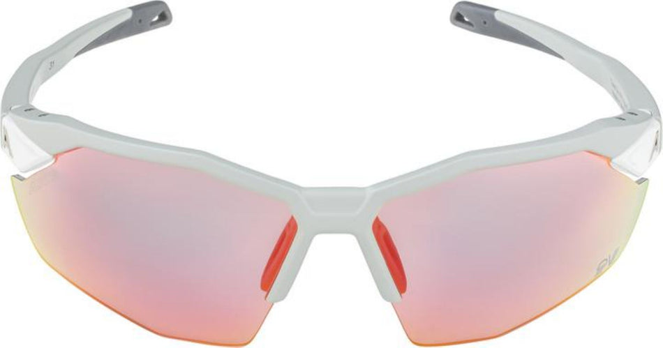 Alpina Twist Six S HR QV Sportbrille smoke-grey matt/quattro/variofl.mirror+ rainb. one size