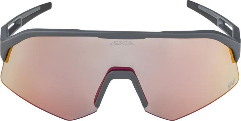 Alpina Sonic HR QV Sportbrille midnight-grey matt/quattro/variofl.mirror+ rainb. one size