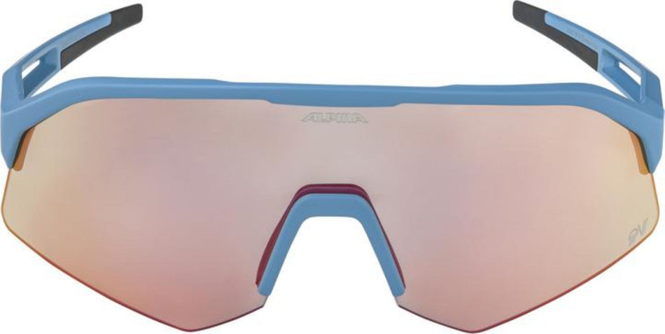 Alpina Sonic HR QV Sportbrille smoke-blue matt/quattro/variofl.mirror+ rainb. one size